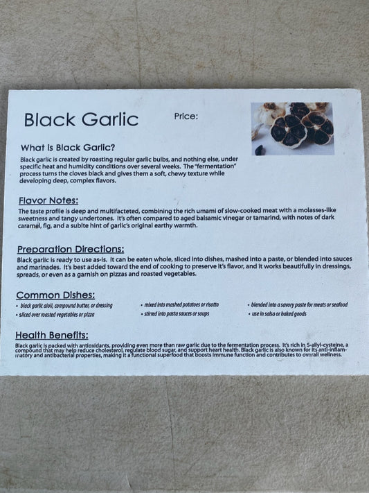 Black Garlic